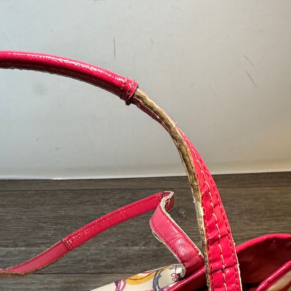 Coach Vibrant Pink and Yellow Shoulder Bag - Picture 6 of 11